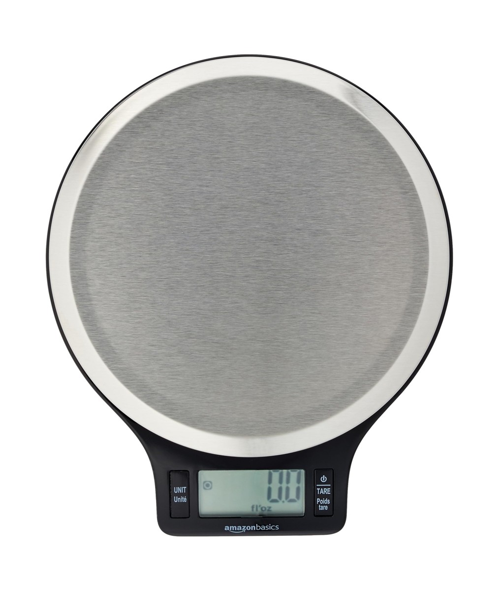 Amazon Basics Digital Kitchen Scale with LCD Display, Batteries Included, 