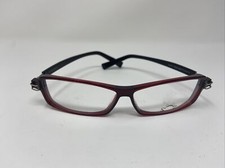EYE DC EYEGLASSES FRAME V746 003 58-10 Red Black Full Rim France YE93