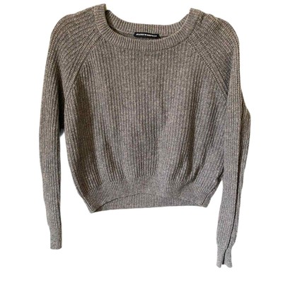 brandy melville grey cropped sweater