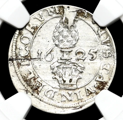 GERMAN STATES, Augsburg. Silver 2 Kreuzer, 1625, Pinecone, NGC AU50