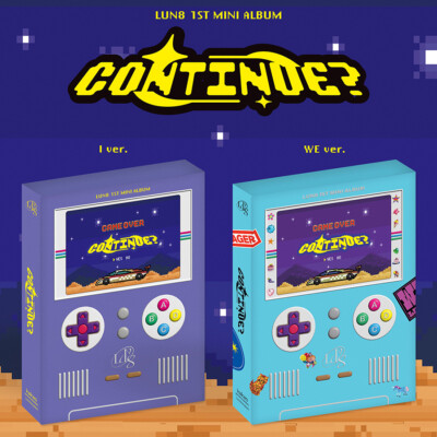 LUN8 [CONTINUE?] 1st Mini Album 2 Ver SET/2CD+4 Book+16 Photo Card+etc
