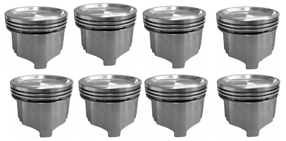 PISTONS Set/8 9.5:1 CR+CAST Rings Kit for 1971-1978 AMC Jeep 401 .030 - Image 3 of 4