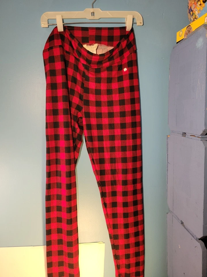 Pantalones de pijama de franela rojos/negros Lucky Brand Los Angeles para mujer talla L  Foto 3 de 4