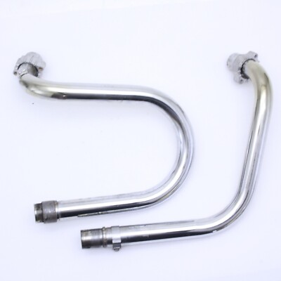 85 - 86 Honda Shadow 500 Front & Rear Header Exhaust Pipes off  VT500C