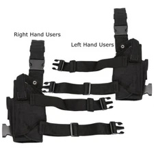 Left+Right Hand Adjustable Drop Leg Holster Thigh Holster Belt Pouch Holder 