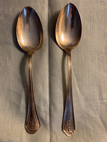 2 Sterling Silver Serving Spoons - Watson & Frank Smith Patterns - Approx. 106g - Picture 2 of 7