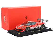 2023 FERRARI 296 CHALLENGE #32 LAUNCH & DISPLAY CASE 1/18 MODEL BY BBR P18242