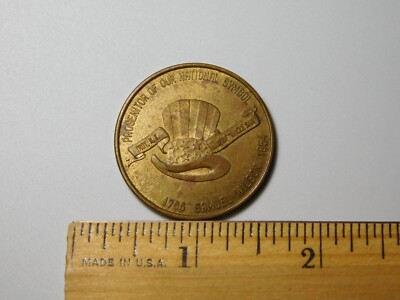#ad TOKEN MEDAL COIN 1959 HUDSON CHAMPLAIN CELEBRATION SAMUEL WILSON TROY NY 50C $35.00