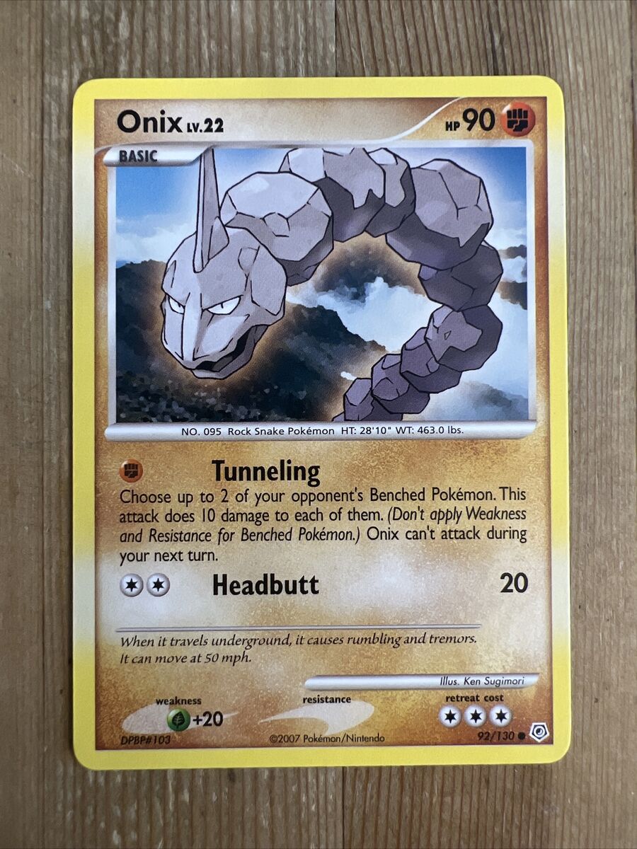 Pokémon n° 92/130 - ONIX niveau 22 - PV90