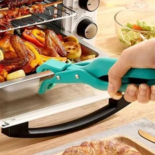 Anti-Scald Silicone Tongs - Non-Slip Hot Plate Gripper for Oven Microwave
