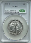 1940-S Walking Liberty Half Dollar - CAC MS64