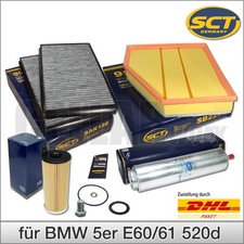 Filterset Inspektionspaket Filter f�r BMW 5er E60 E61 520d 130 KW 177 PS