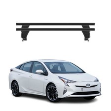 Menabo Dachträger für Toyota Prius mk4 2015-2018 Pre-FL 50kg Alu Schwarz 2x