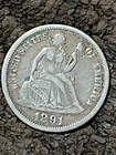 1891 Philadelphia Mint Silver Seated Liberty Dime
