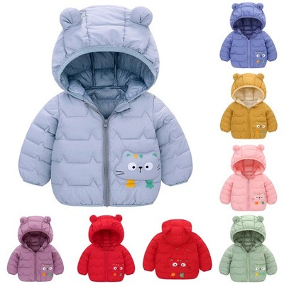 Babys Jungen Mädchen Kapuzenjacke Taufe Oberbekleidung Niedlich Geschenke Warm