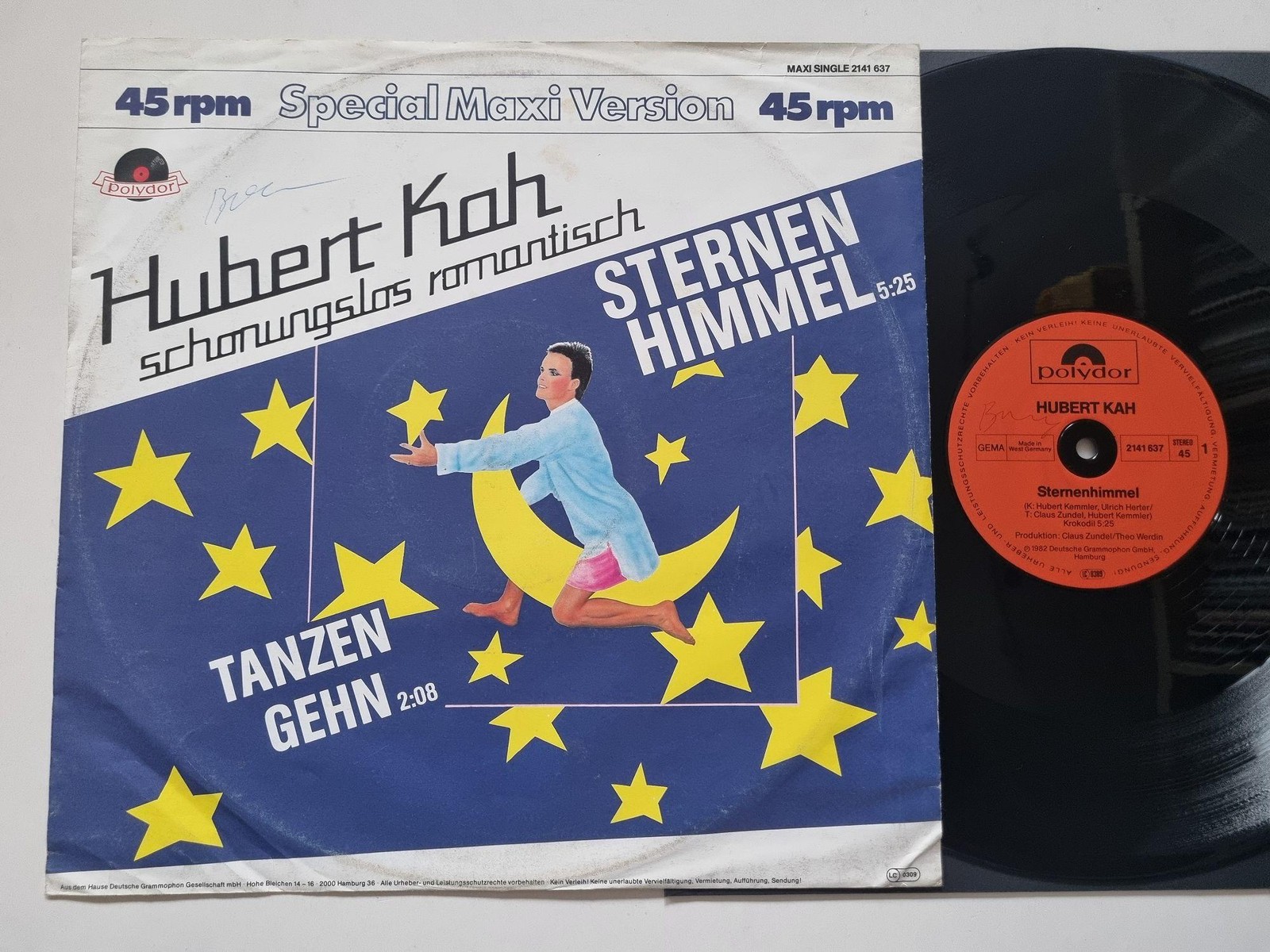 Hubert Kah - Sternenhimmel (Special Maxi Version) 12'' Vinyl Maxi Germany