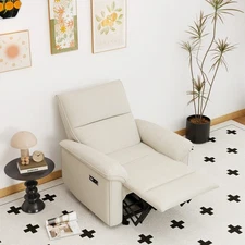 Wall Hugger Power Recliner Chair Electric Reclining Sofa Small Space USB Port RV