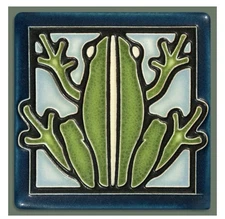 Motawi Tileworks 4x4 Frog- Light Blue 
