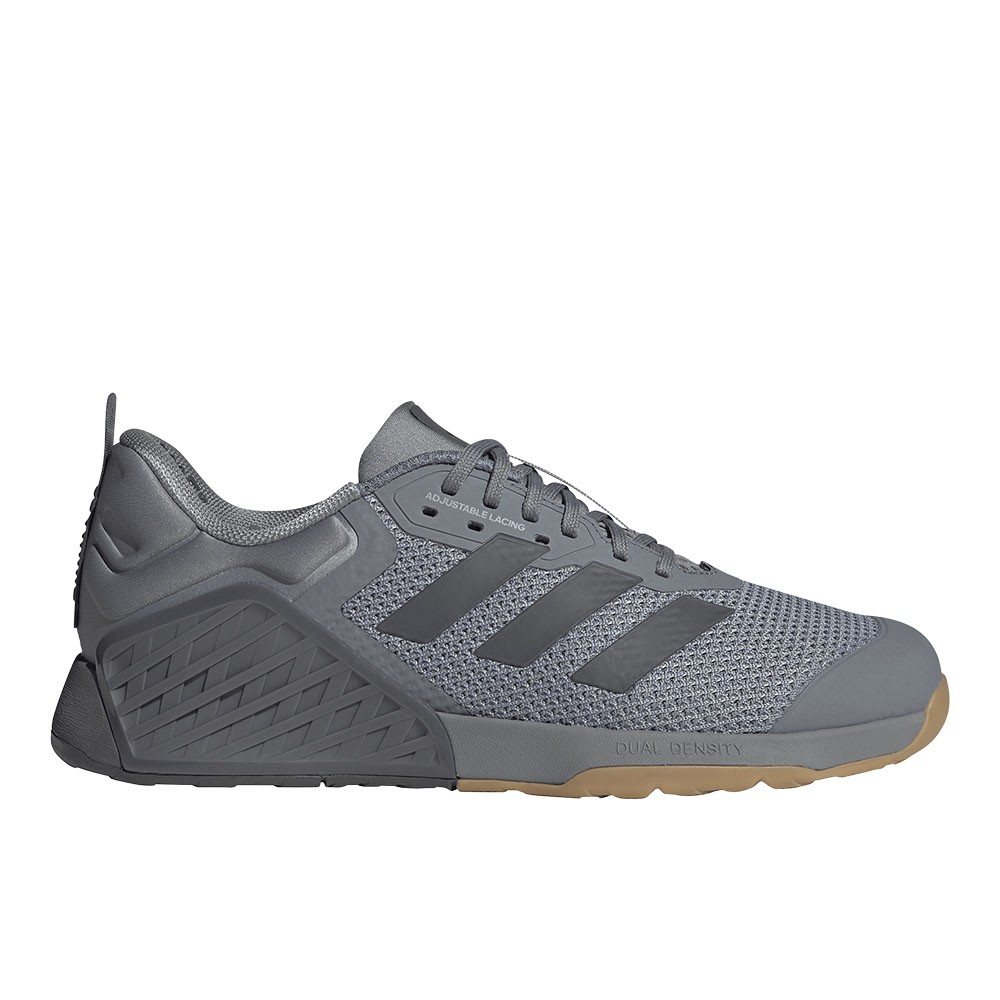 adidas Dropset 3 Training  Wide Mens Grey Sneakers Athletic Shoes ID8627