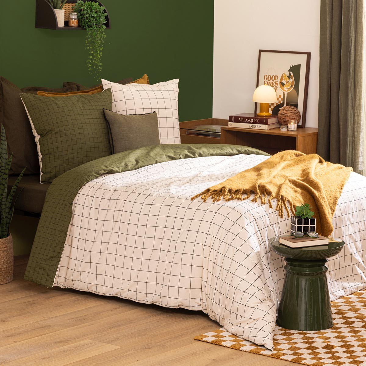 Parure de lit 240x220cm beige Maati pour créer une ambiance bohème et cocooning