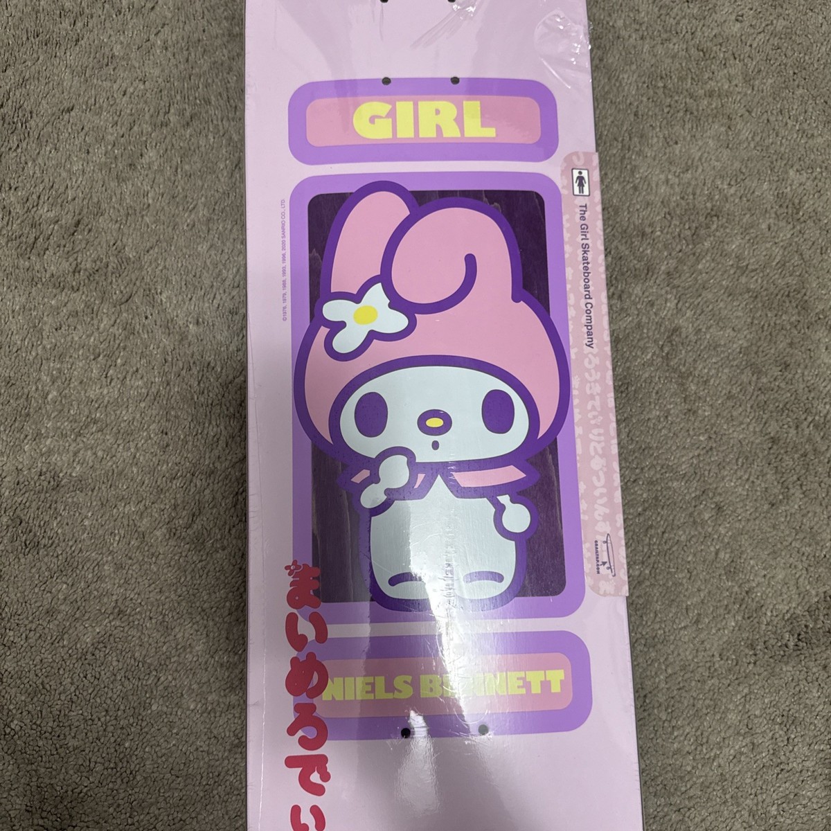 GIRL X SANRIO SKATE DECK MY MELODY 60th ANNIVERSARY NIELS BENNETT