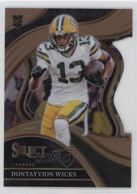 2023 Select Club Level Copper Prizm Die-Cut /299 Dontayvion Wicks #271 Rookie RC