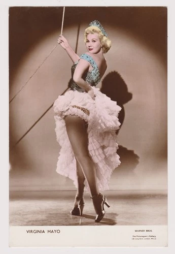 Virginia Mayo 1950s The Picturegoer's Gallery RP 6x9 Large COLOR Trading Card