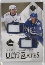 2023-24 Ultimate Collection Jersey 13/49 Elias Pettersson JT Miller Patch 0c3