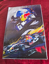 David Coulthard Hand Signed Red Bull F1  Canvas Art Print