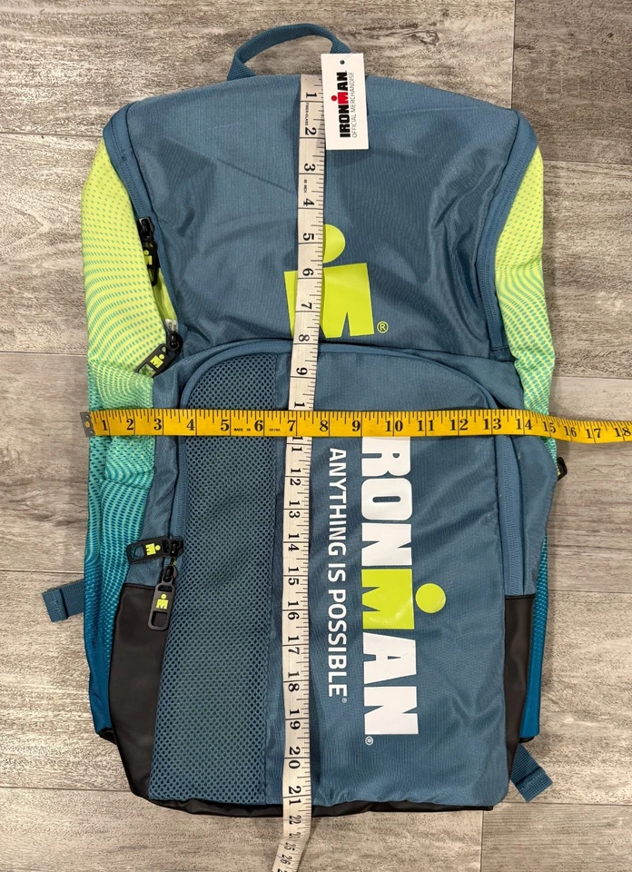 NUEVA Mochila Ironman IM Signature Transition Verde azulado/verde triatlón Foto 2 de 4