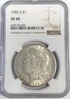 1902 S MORGAN "NGC XF45" - LUSTER, NICE COLORING, HIGH POINTS, BEAUTIFUL COIN💥✅