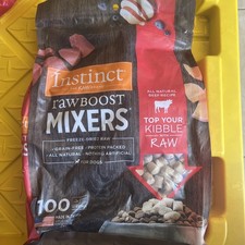 Instinct Raw Boost Mixers Freeze Dried Raw Dog Food Topper, Grain Free Beef 25oz