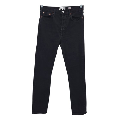 RE/DONE Women's Slim Fit Denim Jeans Black Size 30