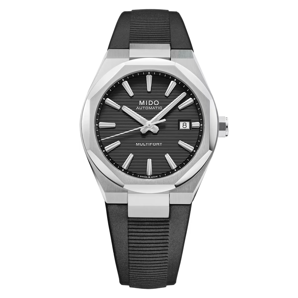 *BRAND NEW* Mido Multifort 8 One Crown Black Dial Men's Watch M0555071705100