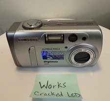 Samsung Digimax 360 Digital Camera 3.2MP Compact 12x Zoom Point  Shoot Y2K Work