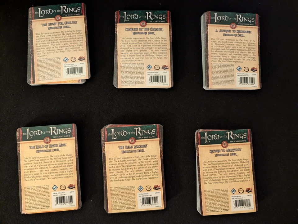 Lord of the Rings LCG Shadows of Mirkwood Cycle Nightmare Packs Complete - Image 2 of 2