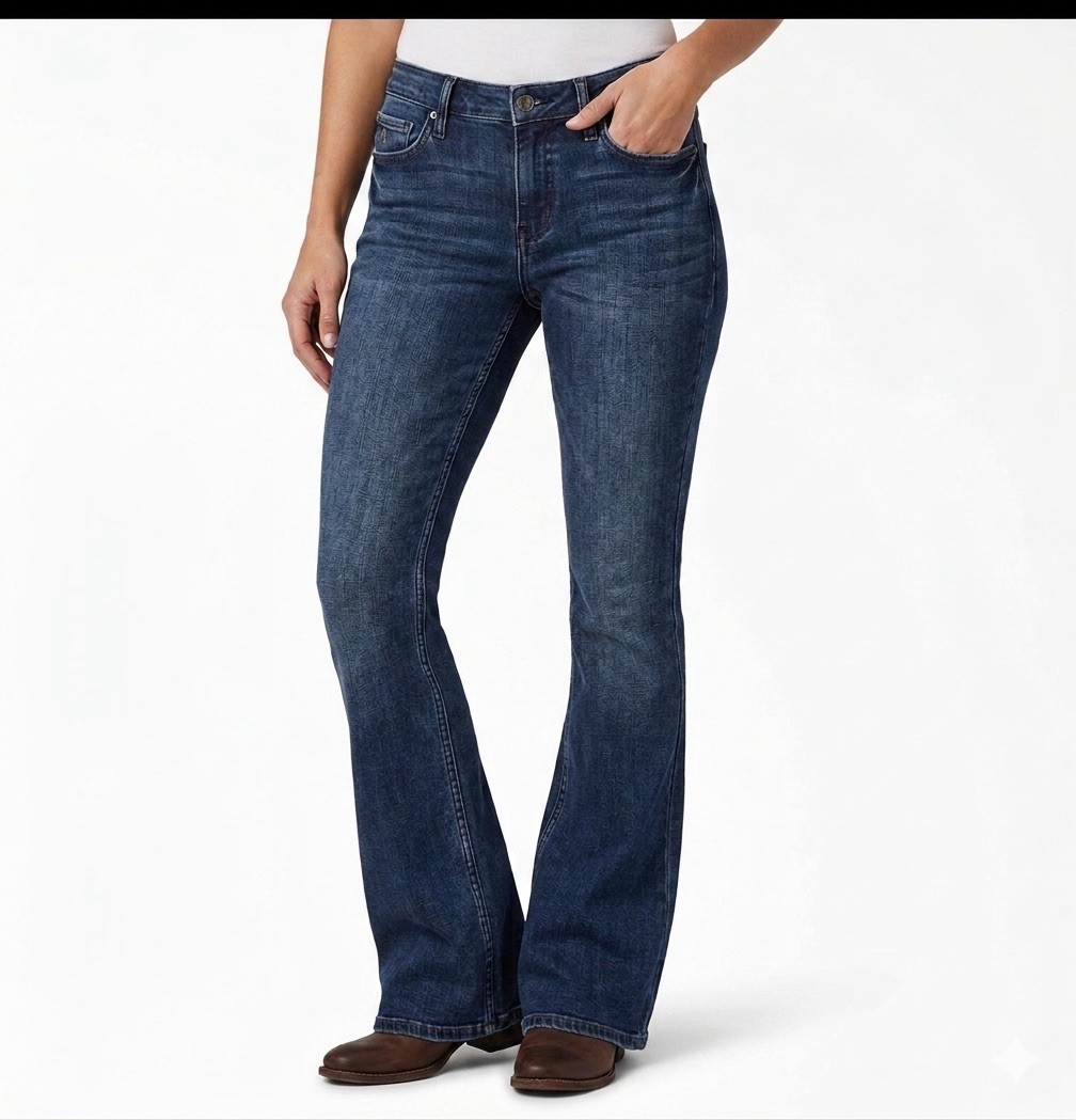 Idyllwind Jeans Womens Size 10 Flare Western Raw Hem Miranda Lambert Denim rodeo