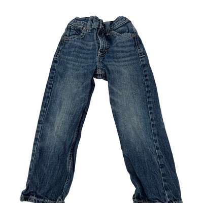 Wrangler 20X Jeans Kids Size 5 Regular Blue Denim Western Adjustable Waist Pants