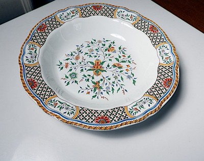 Gien AU SAINFOIN 9'' Rimmed Soup Bowl(s)