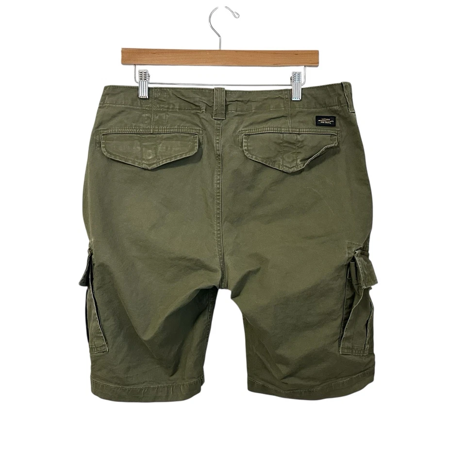 Superdry Hombre Pantalones Cortos Cargo Talla 36 Verde Utilitario Militar Foto 2 de 4