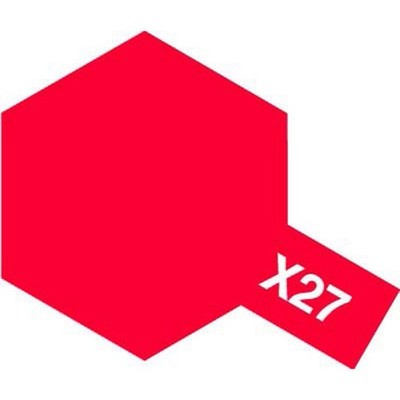 Tamiya 81527 Acrylic Mini X-27 Clear Red NEW in OVP