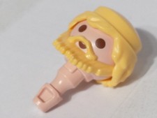 PLAYMOBIL KOPF BART BLONDE PERÜCKE BLONDES HAAR WIKINGER HAHN BARBAR KRIEGER
