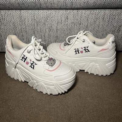 Hello Kitty Bershka Shoes ThickSole White EU4O EUR40 Sanrio Officially licensed