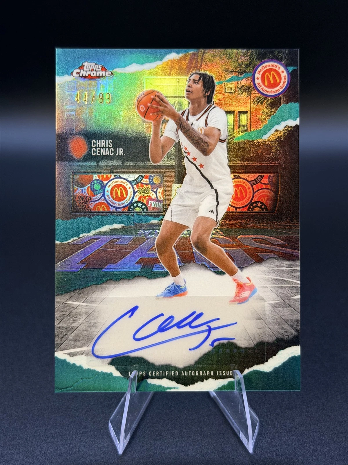 2025 Chrome McDonald's - Winning Tags Chris Cenac Jr. #WT-CC Green /99