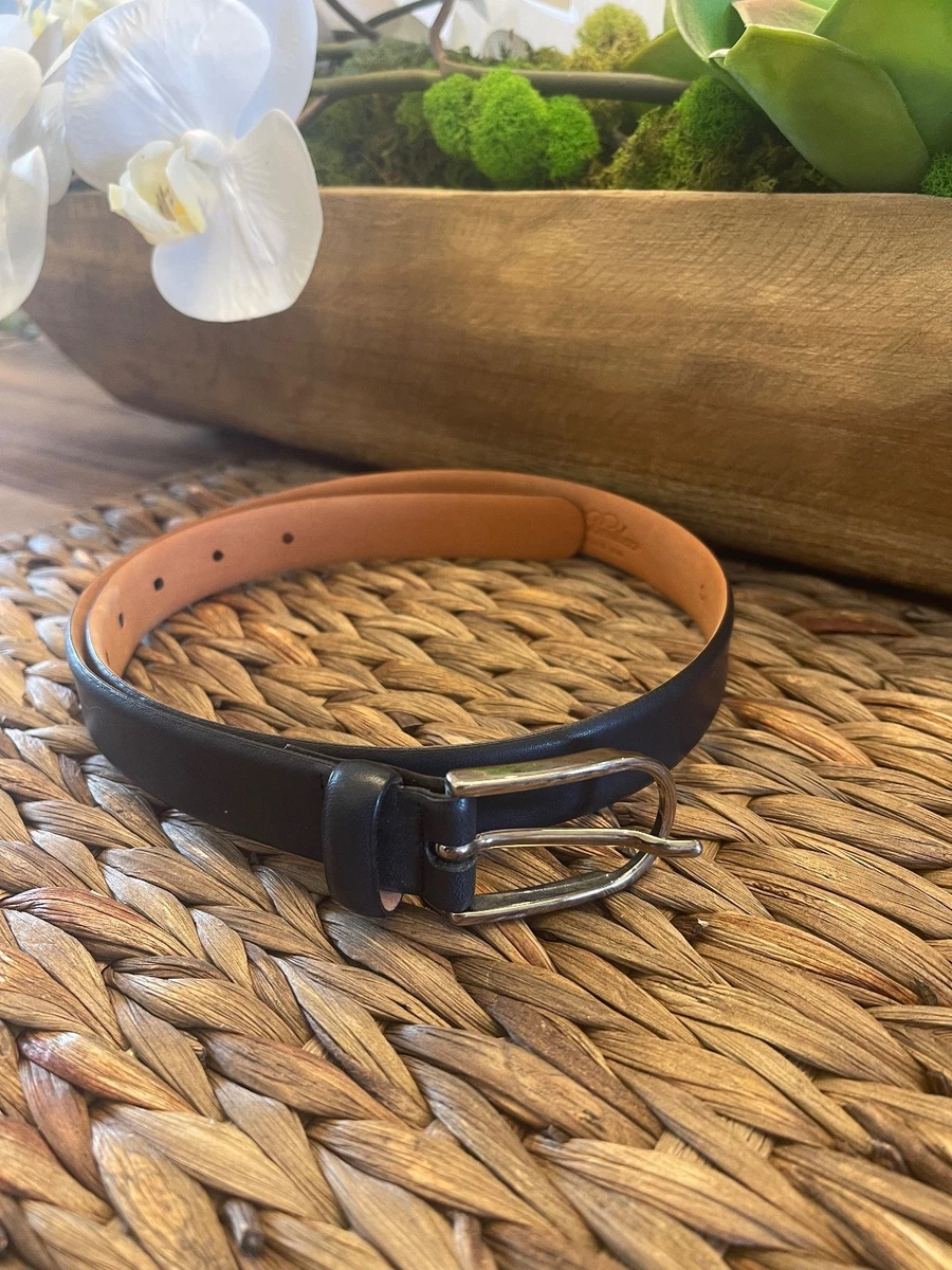 Brooks Brothers Belt Women\'s Black Leather Logo XS Made in Italy Brooks Brothers Belt Women\ main image 3