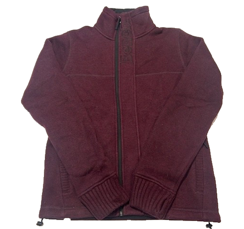 BENCH Men's Full Zip Wool Blend Heavy Jacket Zipped Pockets Burgandy ...
