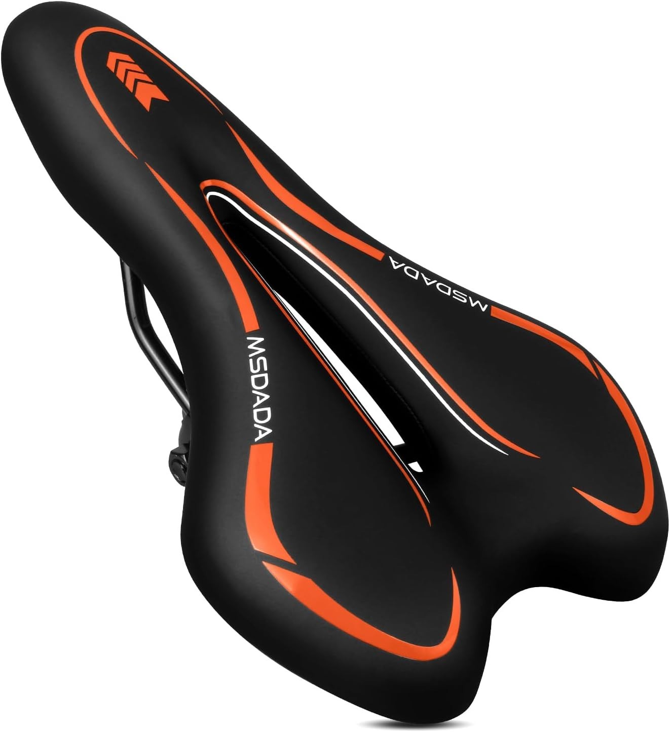 Saddle With Extra Soft Cushion Padded Orange