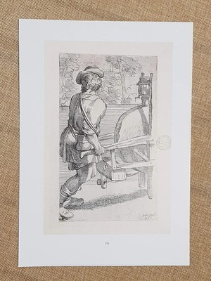 Rotator and tablets and books for putti Table 1646 A.Carracci Bologna Reprint