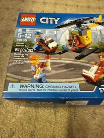 LEGO City 60100 Airport Starter Set Minifigures Helicopter Brand New