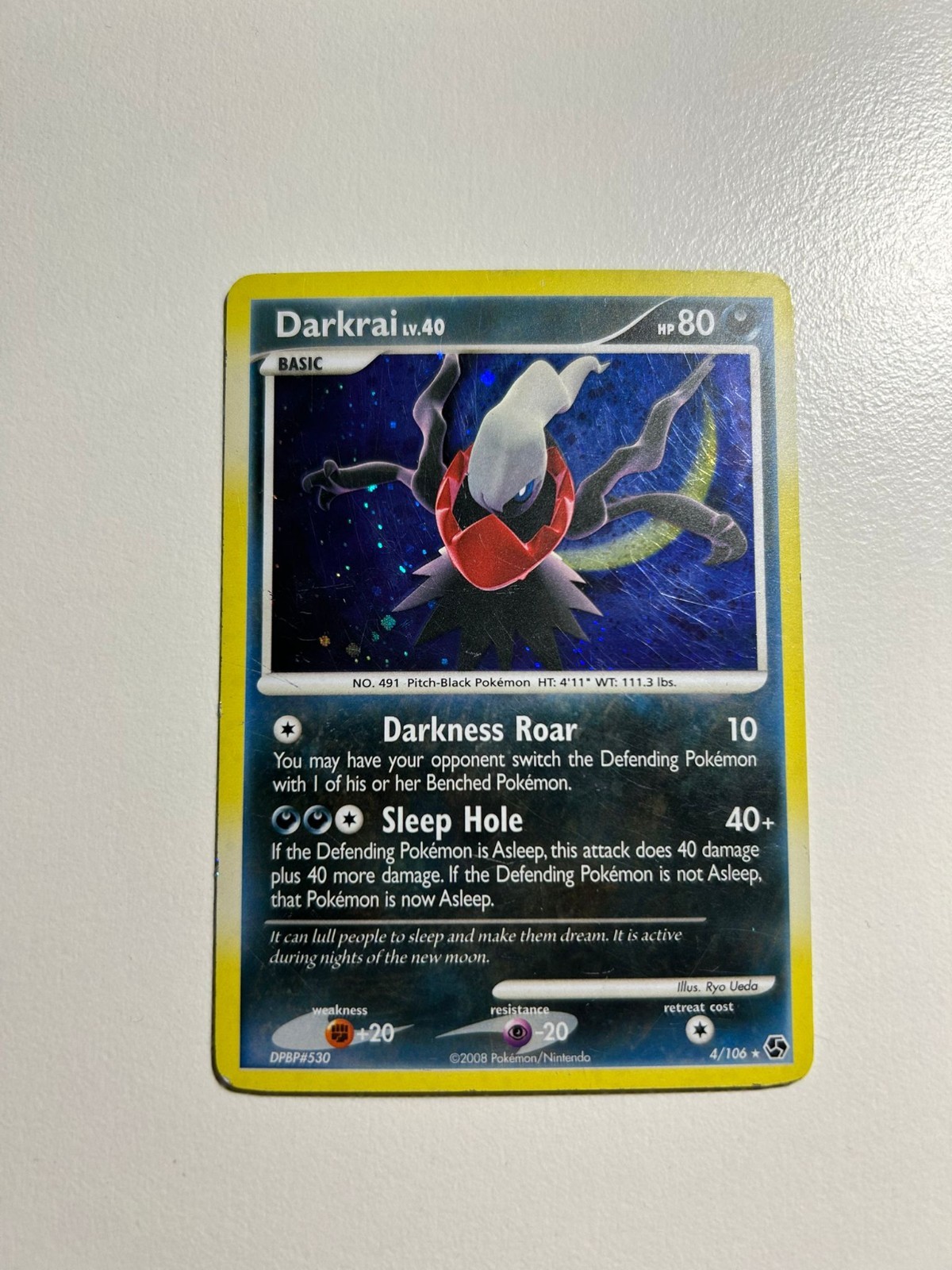 Darkrai 4/106 Great Encounters Holo